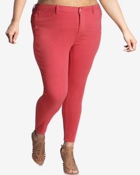 Bergen Stretch Skinny Jean  | Coral Multi Pocket Utility Everyday Look