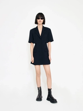 High Cut Brunch Outfit Blazer Mini Dress