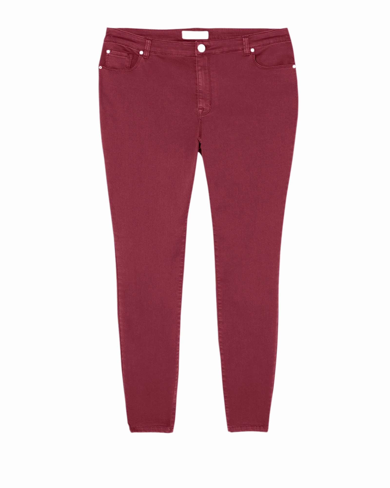 Sustainable Denim Production Bleecker Skinny Jean  | Burgundy