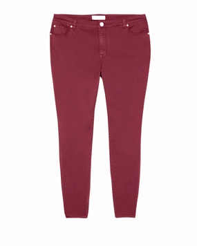 Sustainable Denim Production Bleecker Skinny Jean  | Burgundy
