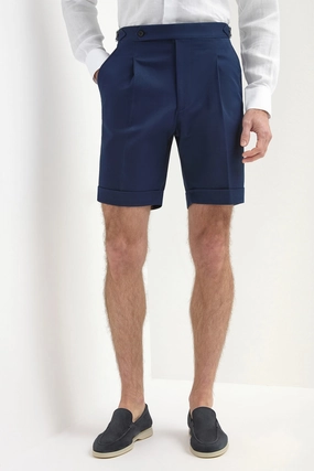 Soft Comfort Sporty Style Blue cotton shorts - Made in Italy
