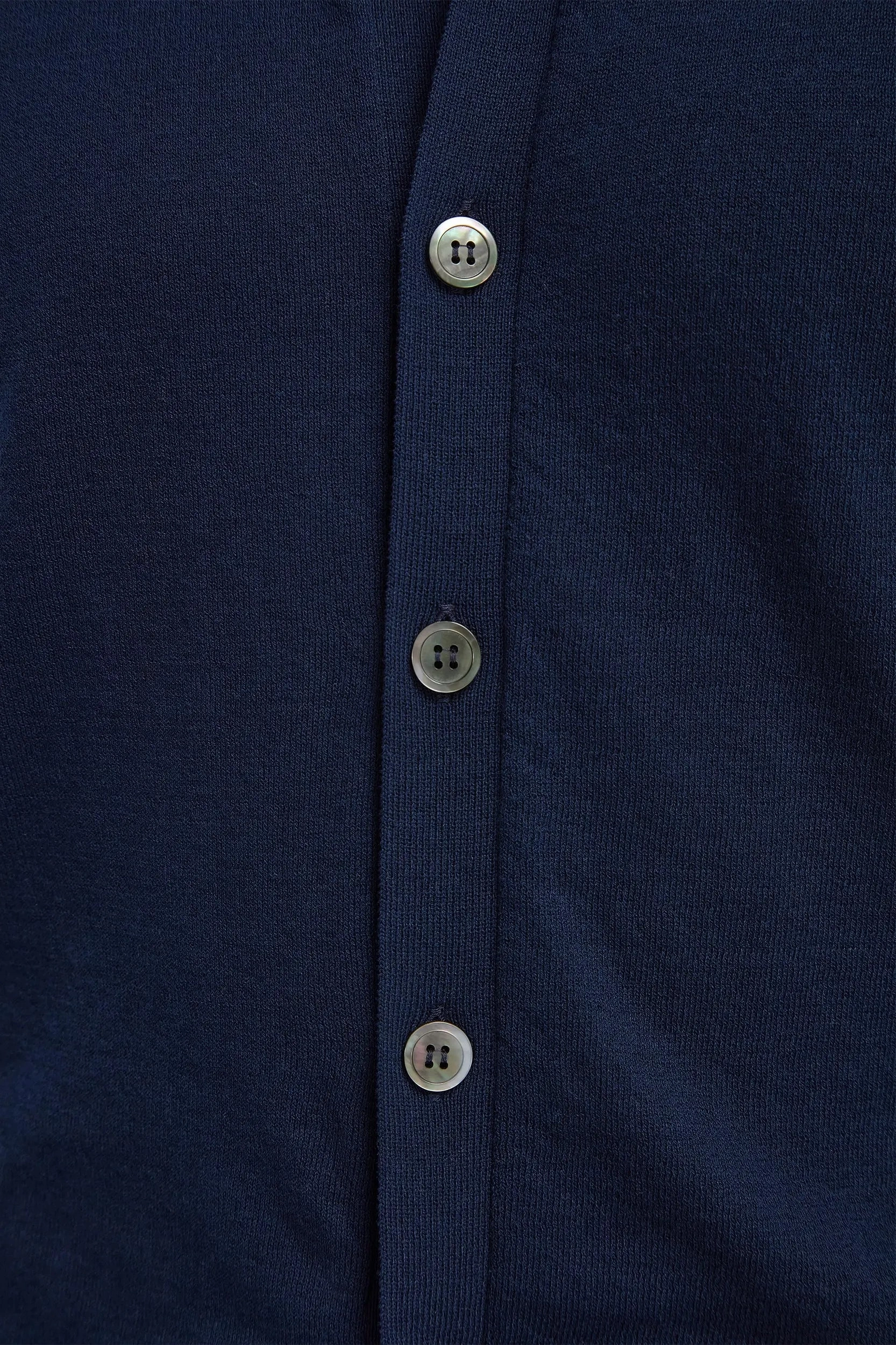 Blue polo cardigan - Made in Italy Cozy Layer