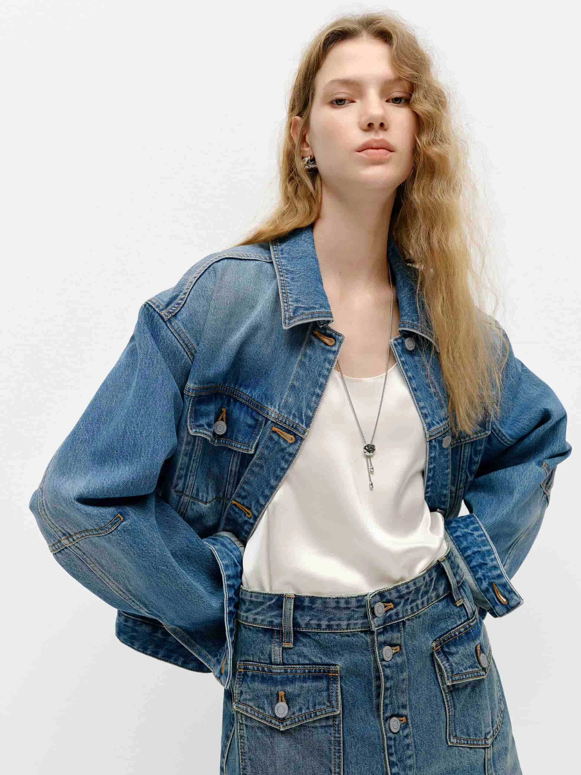 Blue Wash Denim Jacket Symbol