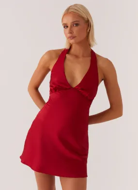 Casual maxi dress Heavy Hearted Mini Dress - Red