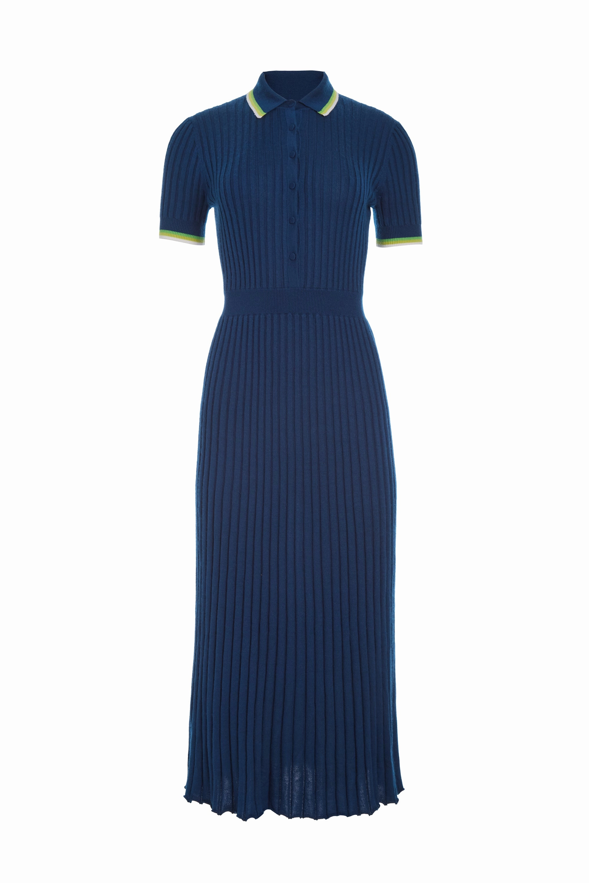 Odor Resistant Fabric OdorResistant Finish Eyot Knit Maxi Dress in Washed Denim Cashmere Silk