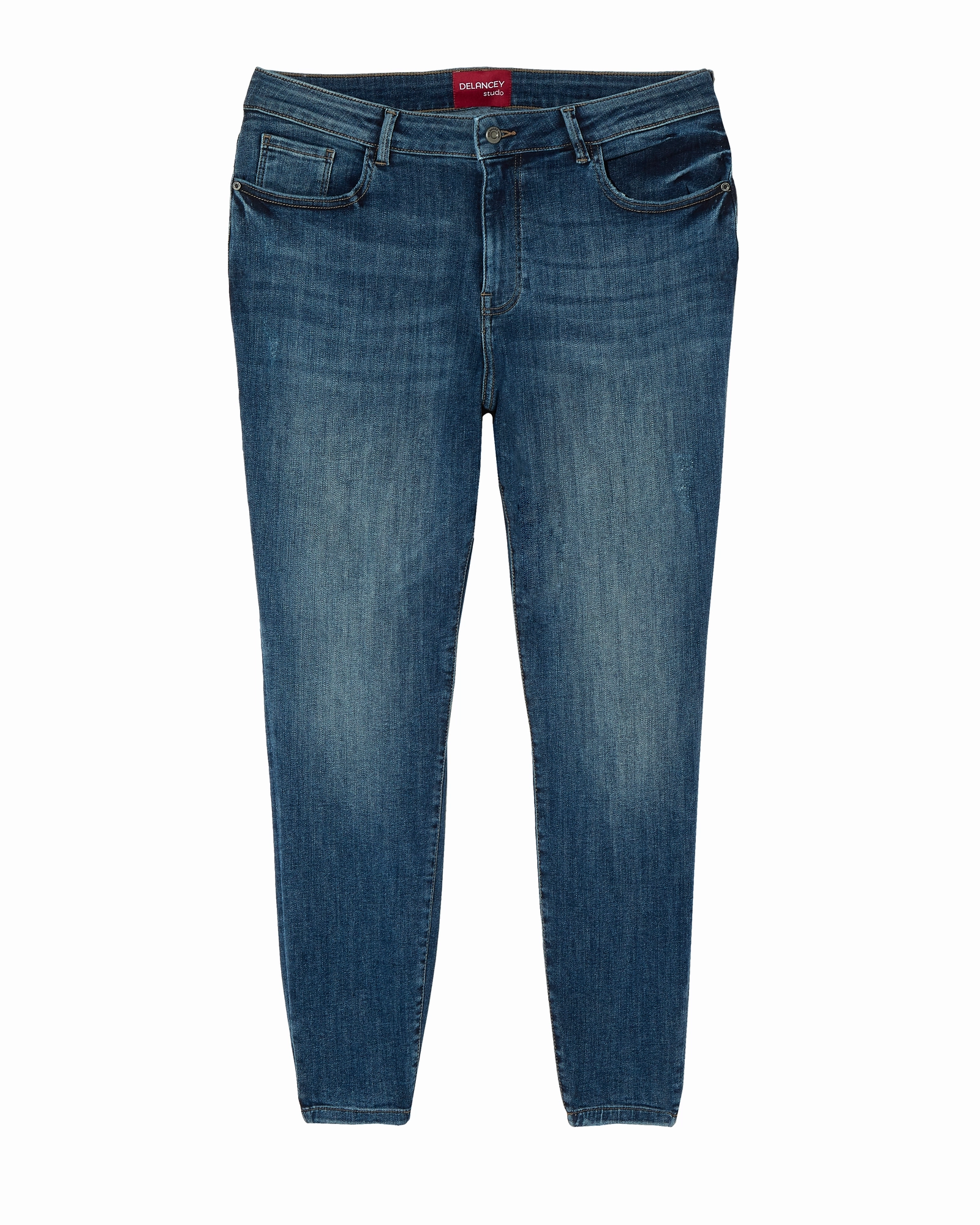 Minimalist Traveler Gear Bold Look Eco Conscious Denim Bond Skinny Jean | Medium Wash