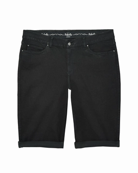 Festival Outfit Everyday Flexible Waist Bradford Cuffed Bermuda Short | Black