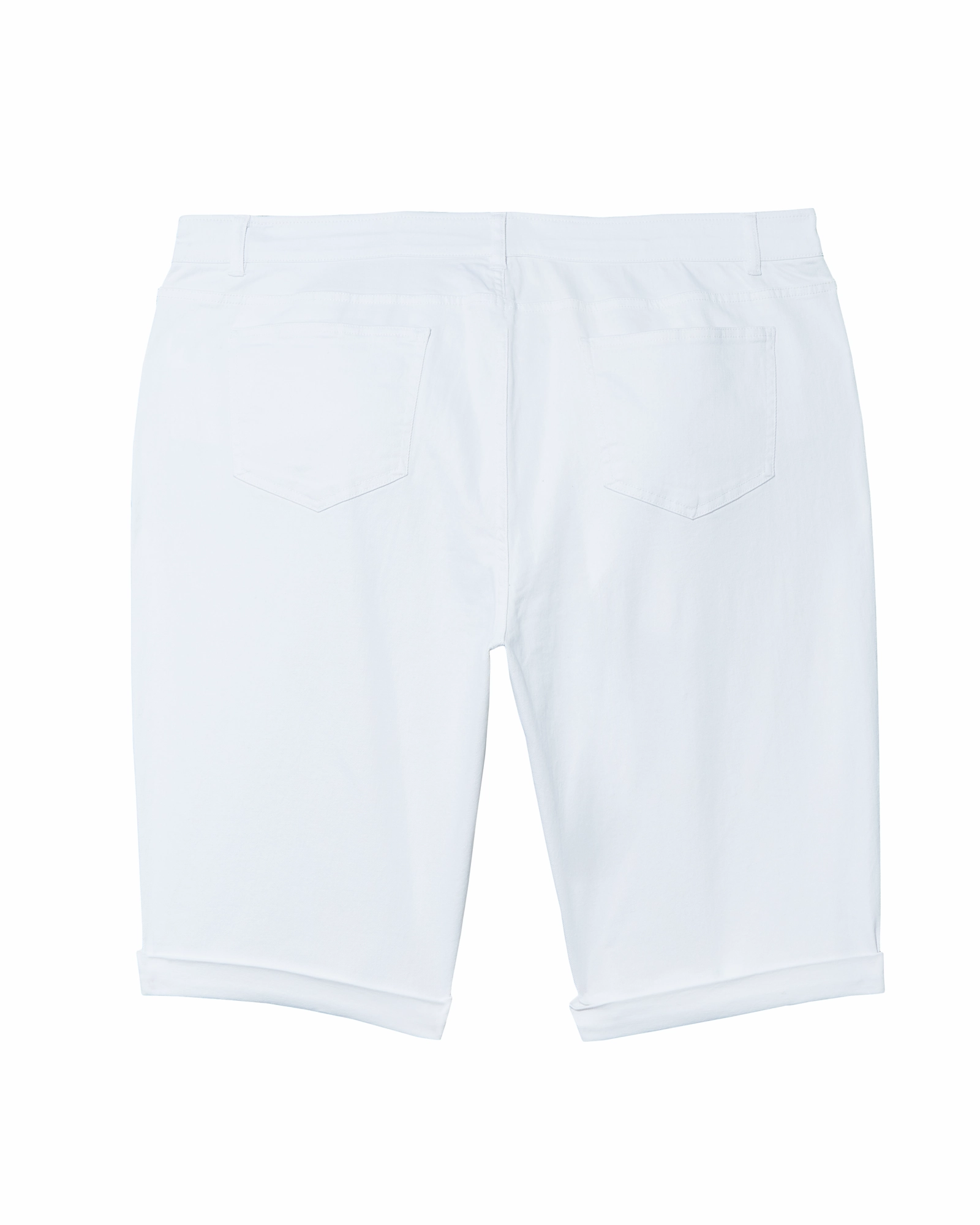 Morning Stroll Fashion Lover Bradford Cuffed Bermuda Short | White