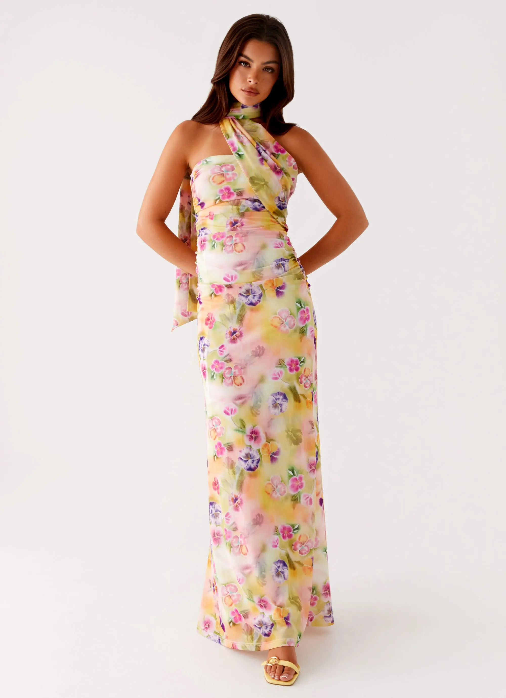 Songbird Maxi Dress - Sunburst Floral Formal dinner wear
