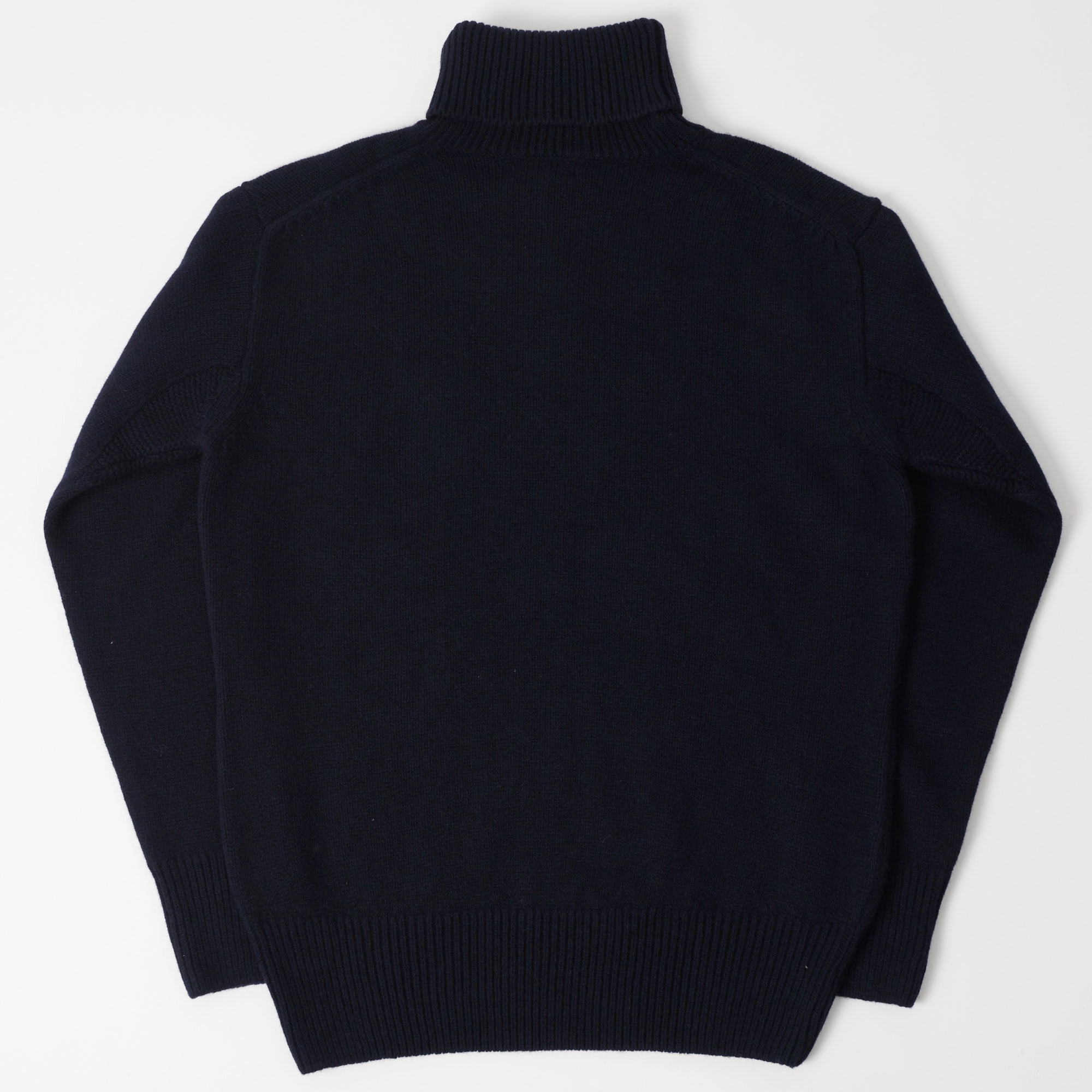 WrinkleResistant Finish Daily Wear Merz b. Schwanen 'Good Basics' Wool Cashmere Knit Turtleneck - Dark Navy