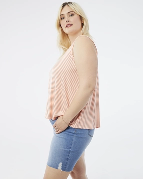 Athlete Fit Elegant Brenda High-Rise Denim Bermuda Shorts | Light Wash