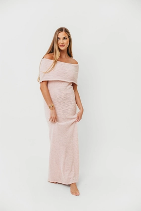 Brit Maxi Dress in Dusty Pink - Bump Friendly All Time Chill Comfort