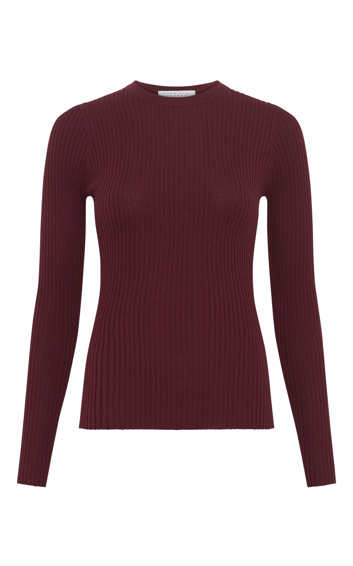 Browning Knit Sweater in Bordeaux Cashmere Silk Relax time