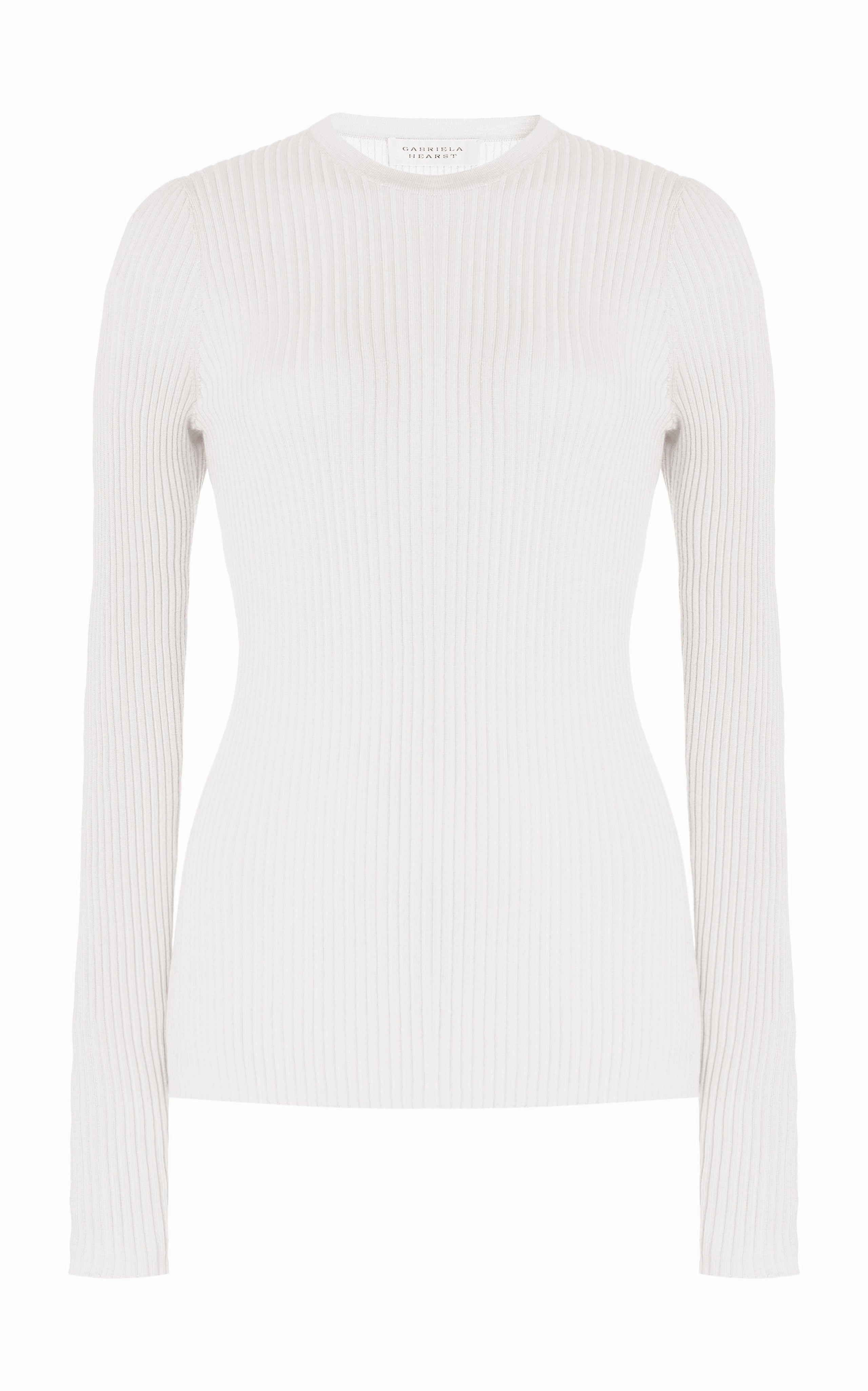 Fall Walk Chic Comforted Browning Knit Sweater in Ivory Cashmere Silk