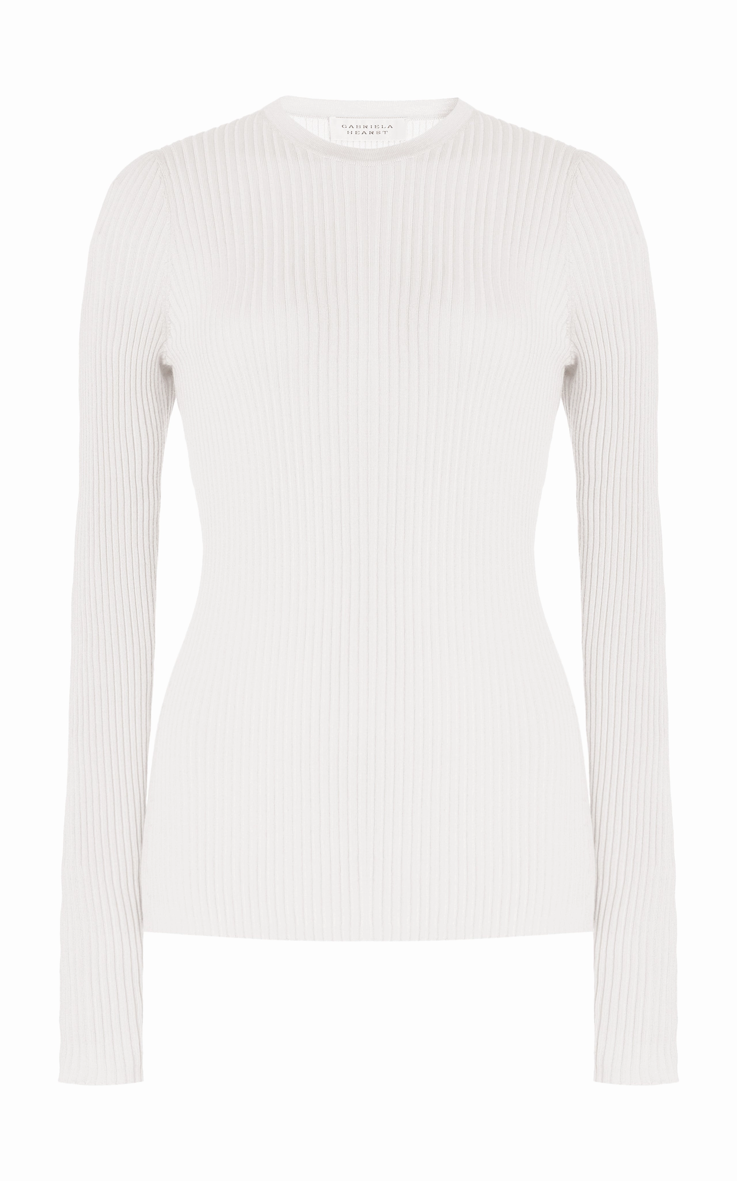 Browning Knit Sweater in Ivory Cashmere Silk Tagless Label System