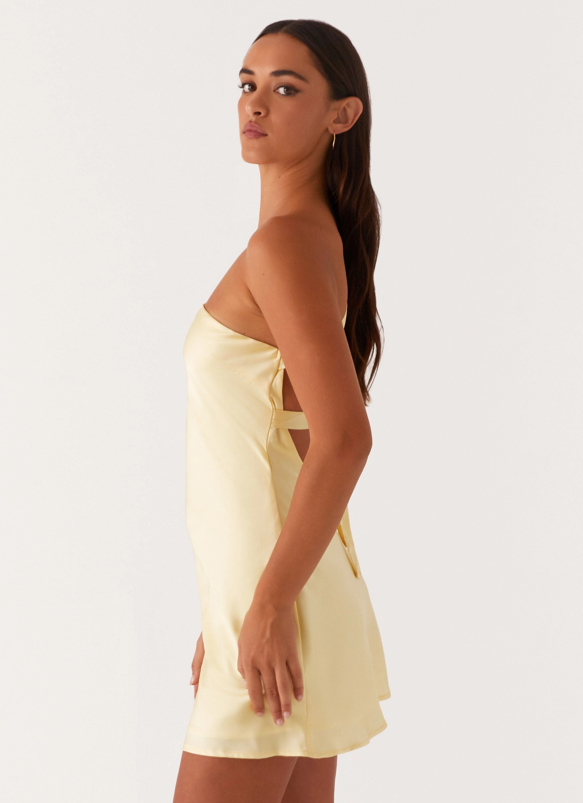 Lights Out Mini Dress - Yellow Sharp Fit
