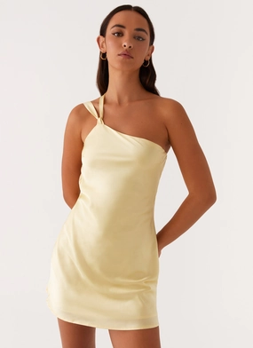 Lights Out Mini Dress - Yellow Movement Ready Timeless office dress