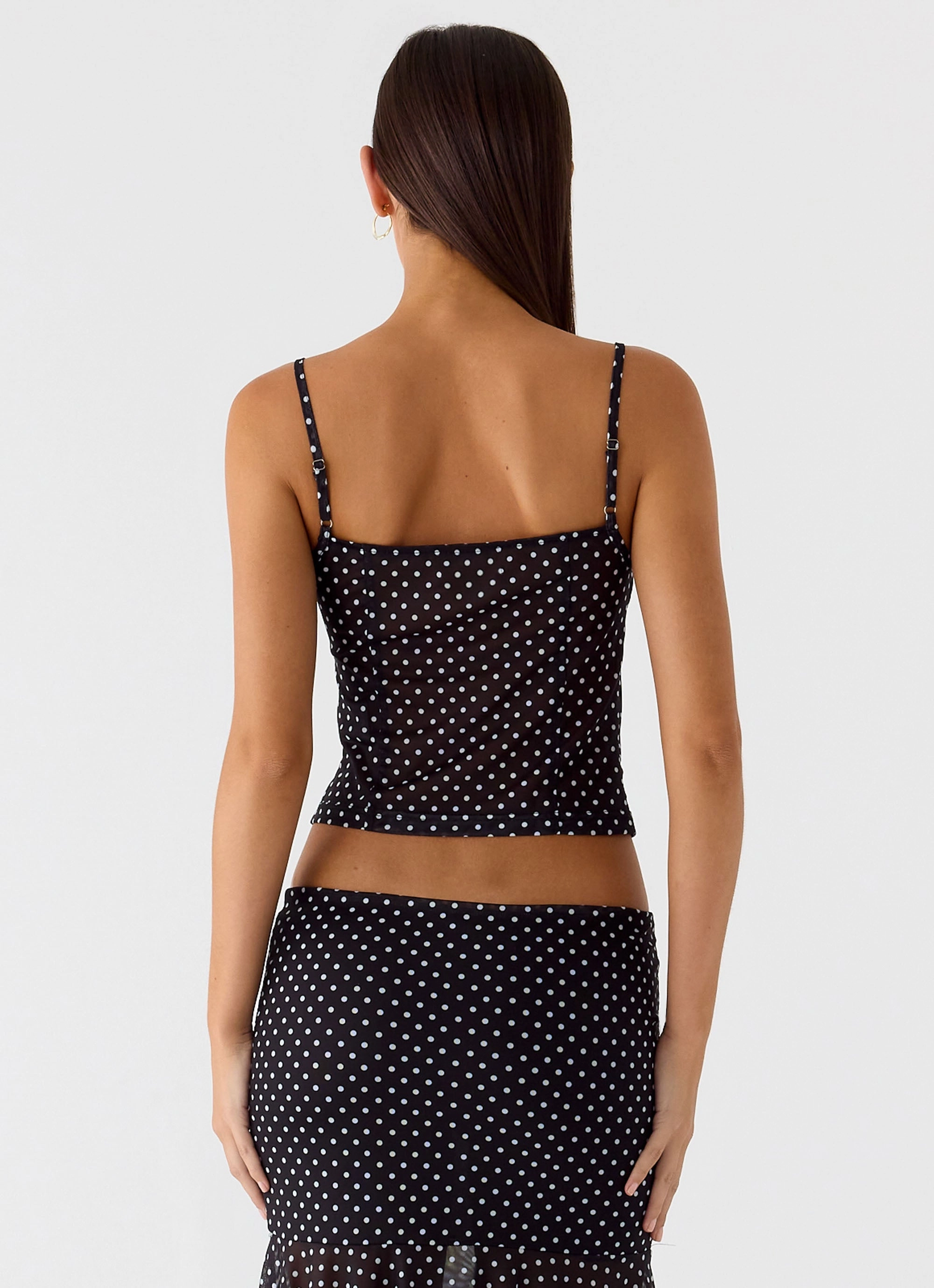 Buffy Top - Black Polkadot single purpose