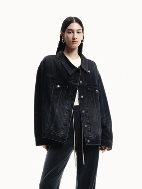 Wind Layer Layered Protection Loose Denim Jacket