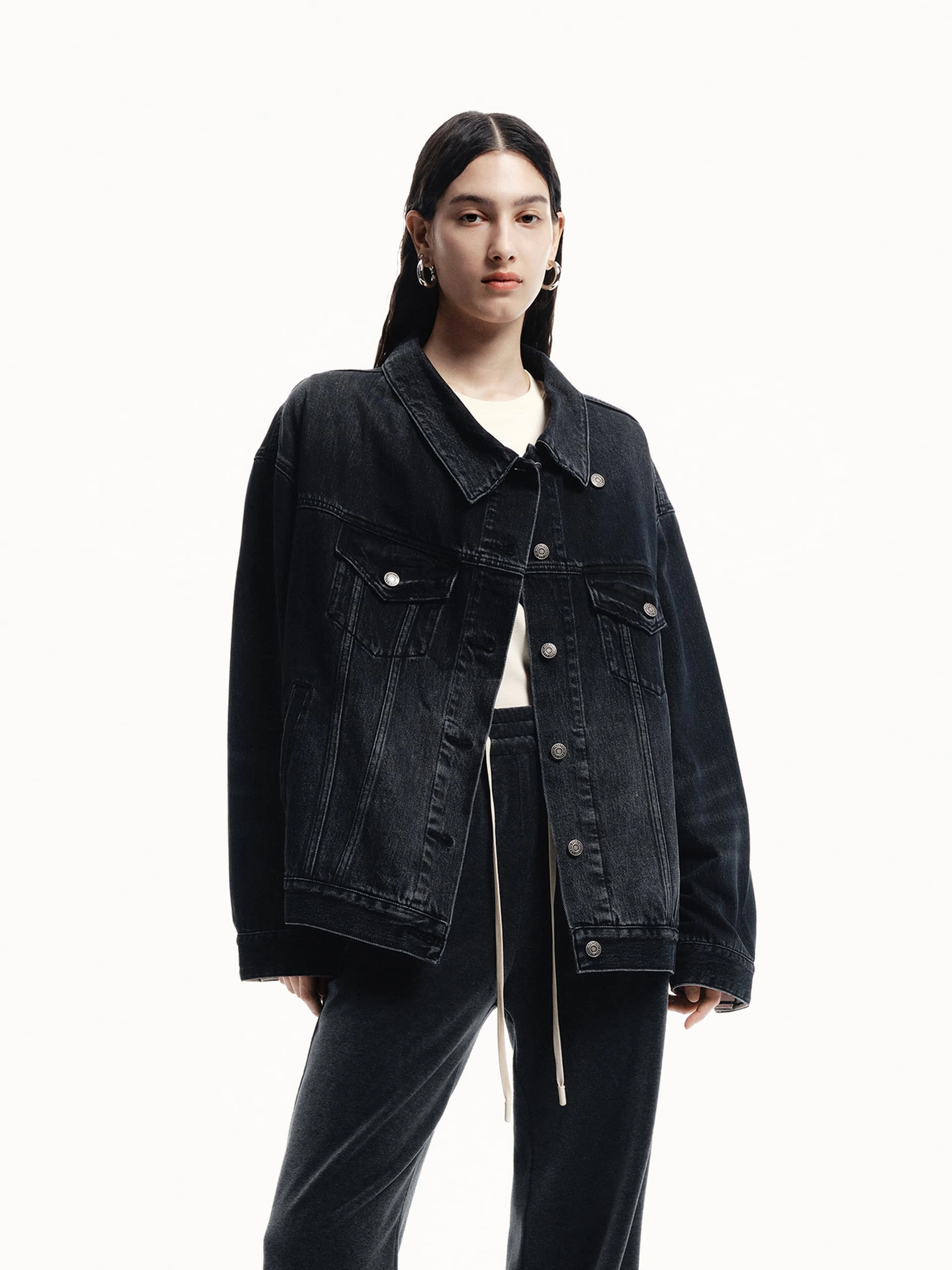 Wind Layer Layered Protection Loose Denim Jacket