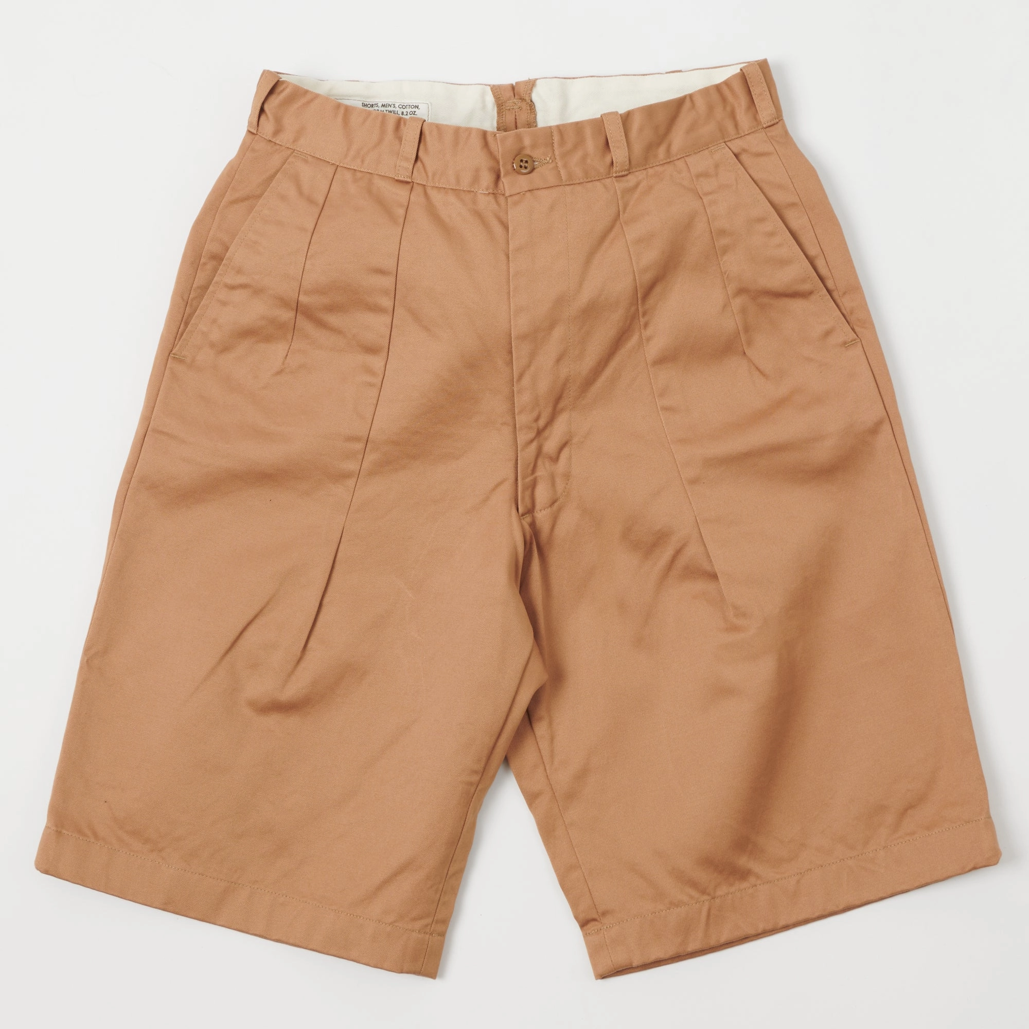 Buzz Rickson's 'Uniform Twill' 8.2oz Chino Short - Khaki Light Layer Comfy Vibes