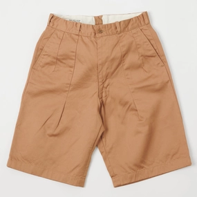 Buzz Rickson's 'Uniform Twill' 8.2oz Chino Short - Khaki Light Layer Comfy Vibes