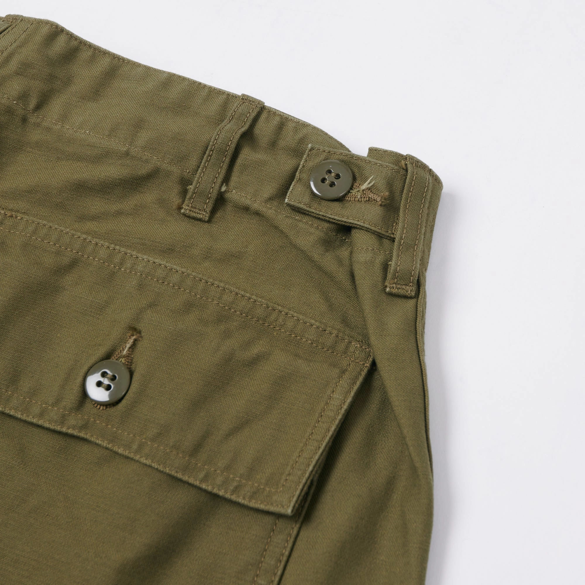 surf wear comfortable attire Buzz Rickson's OG-107 Military Shorts - Olive