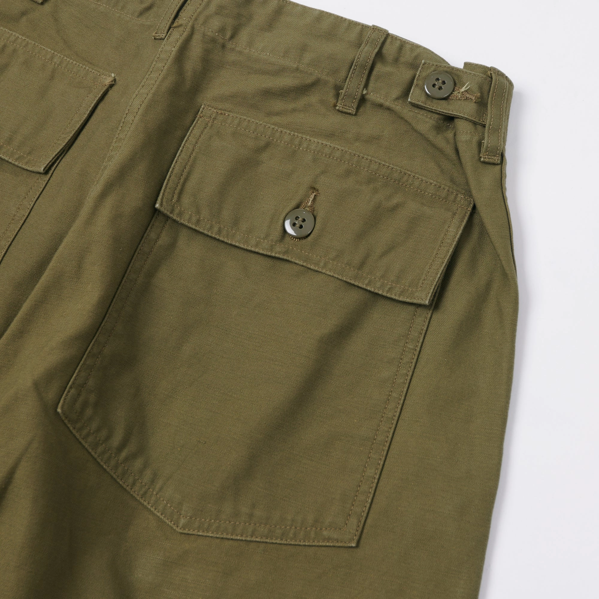 Simple Cut Cool Basic Buzz Rickson's OG-107 Military Shorts - Olive