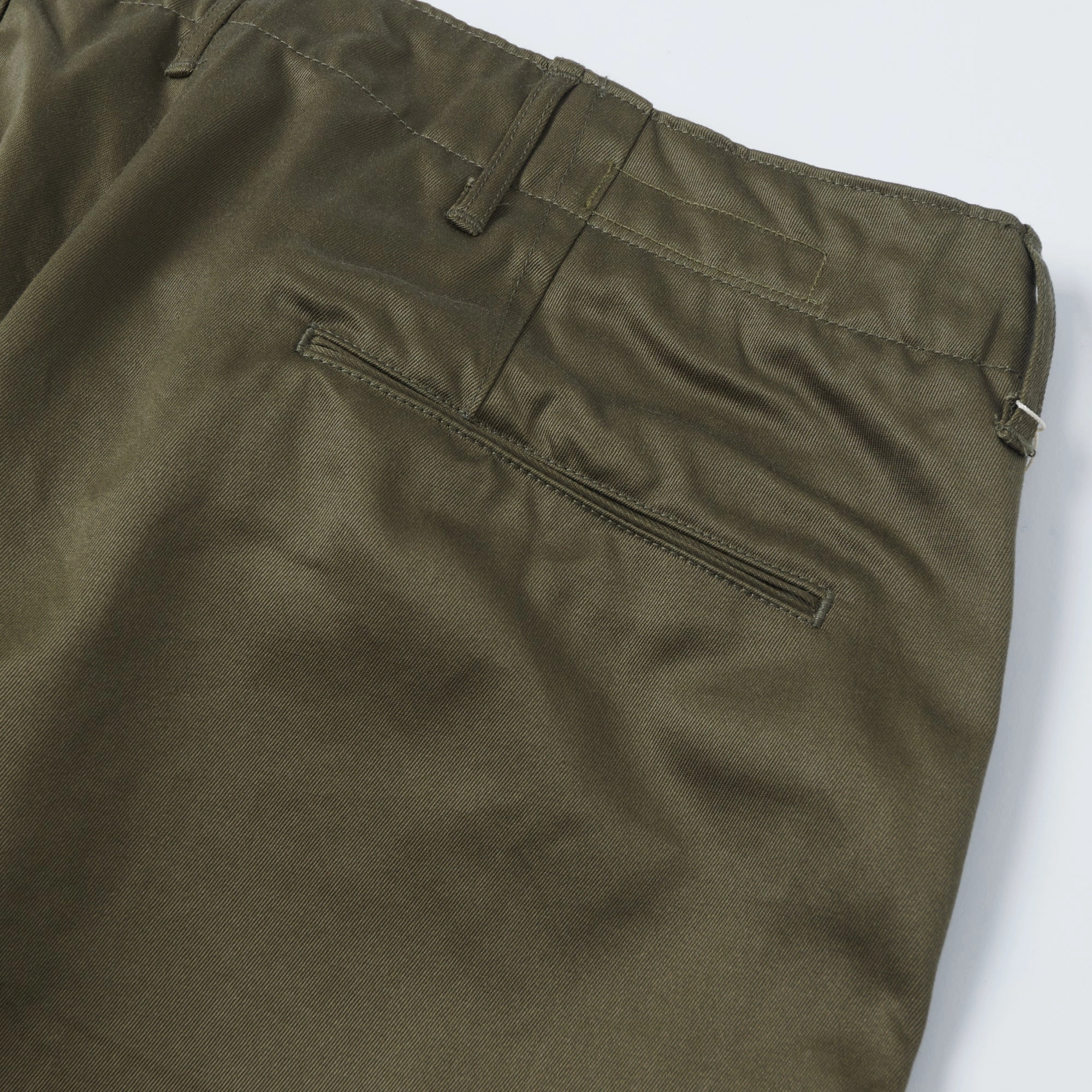 Buzz Rickson's Original-Spec. Chino Short - Olive Sweat Resistant Fabric Chill Vibe