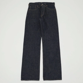 Neutral Autumn Days Buzz Rickson's WWII 'Waist Overall' 13.6oz Loose Straight Jean - Raw