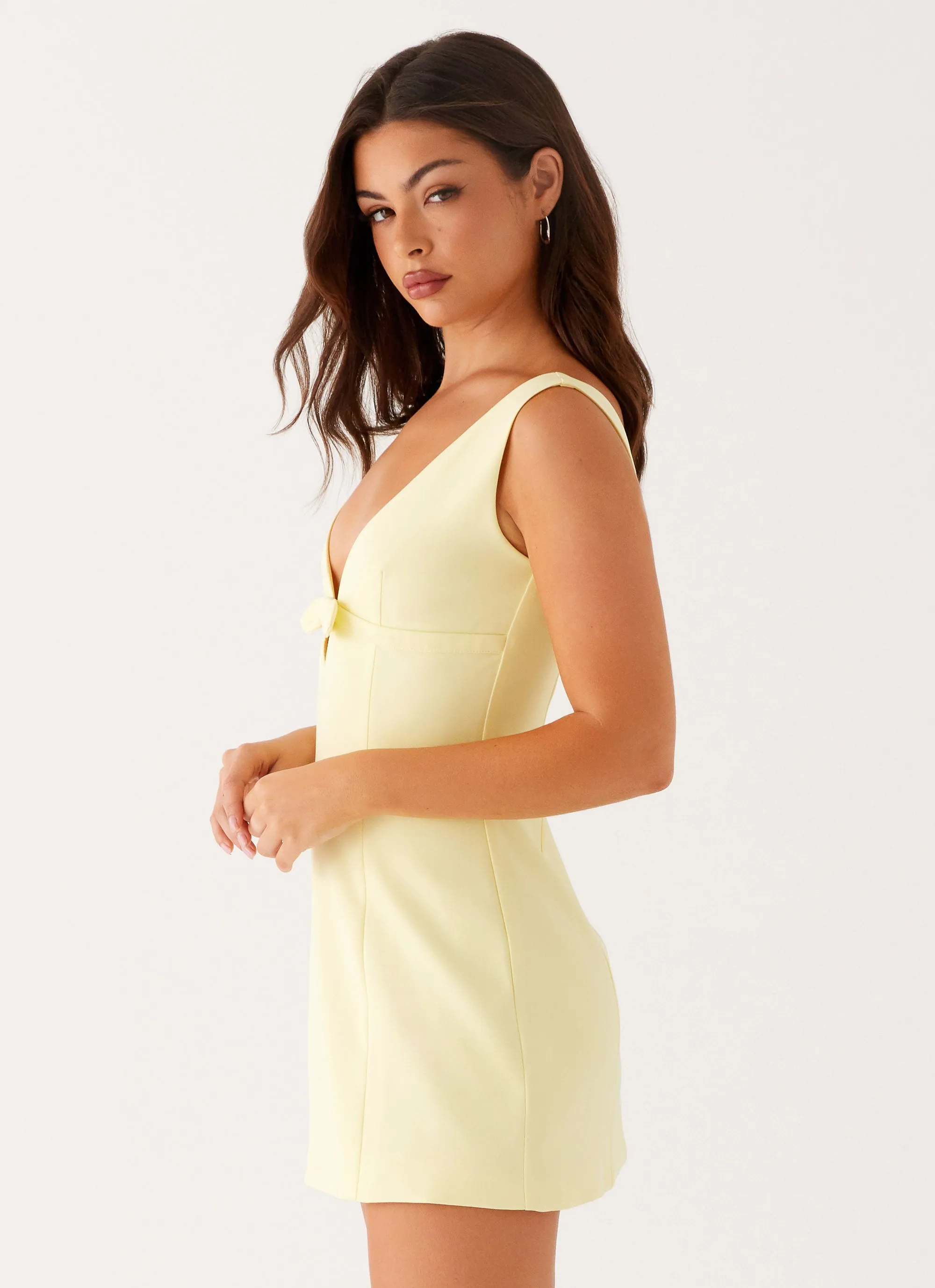 Smart Casual Caitlin Mini Dress - Yellow