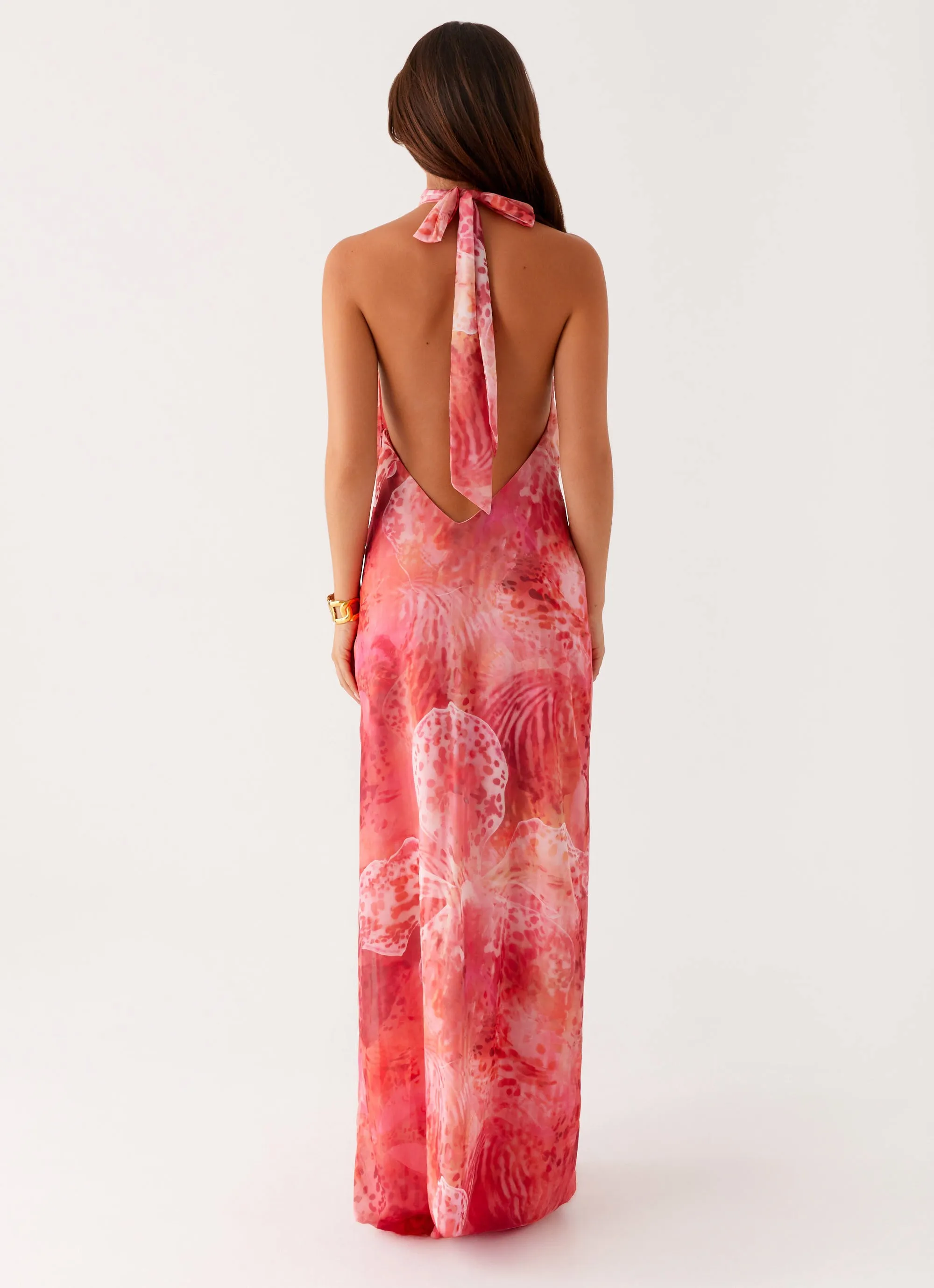 Ready Glow Smart Layer California Maxi Dress - Flamingo Fling