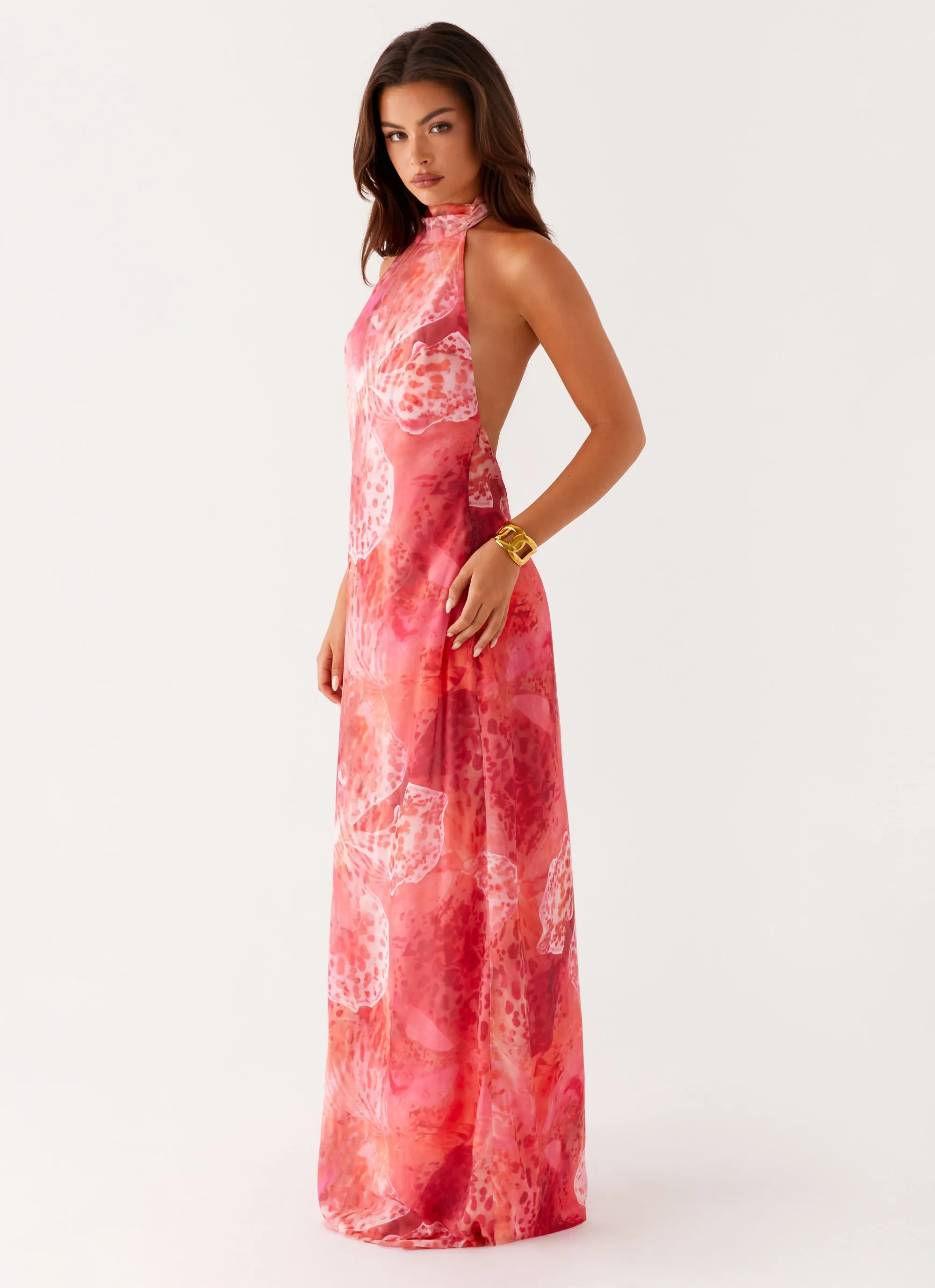 California Maxi Dress - Flamingo Fling Work Chic