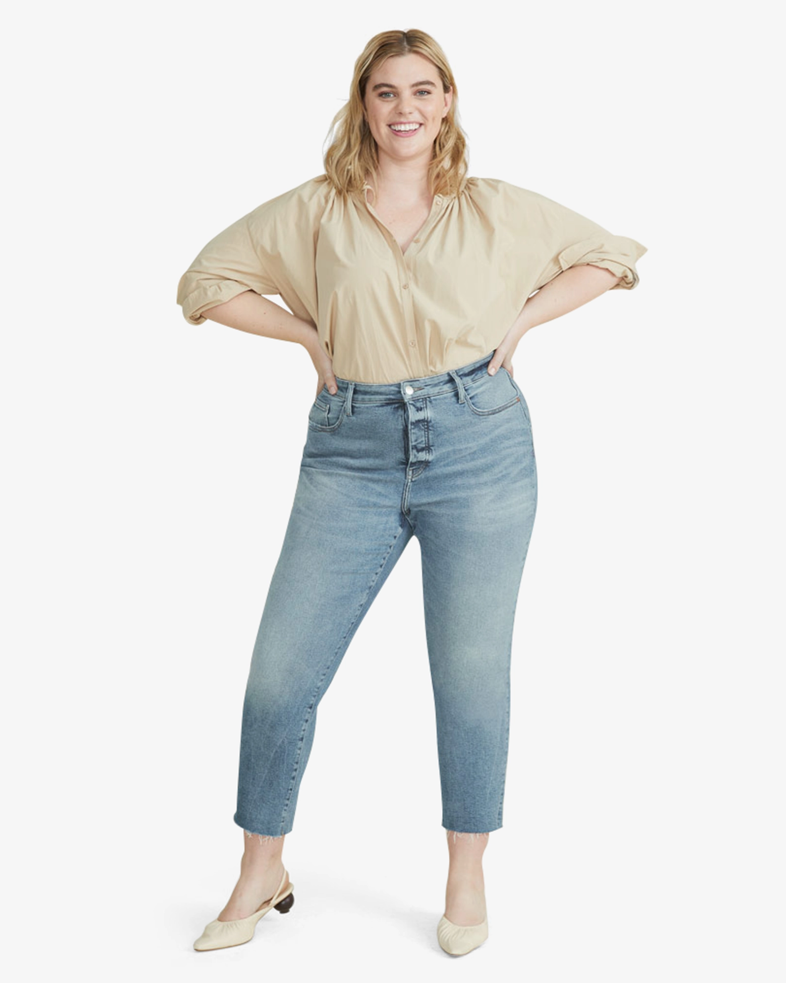 Canal High Rise Straight Jean | Light Wash Anti Slip Waistband General Fit