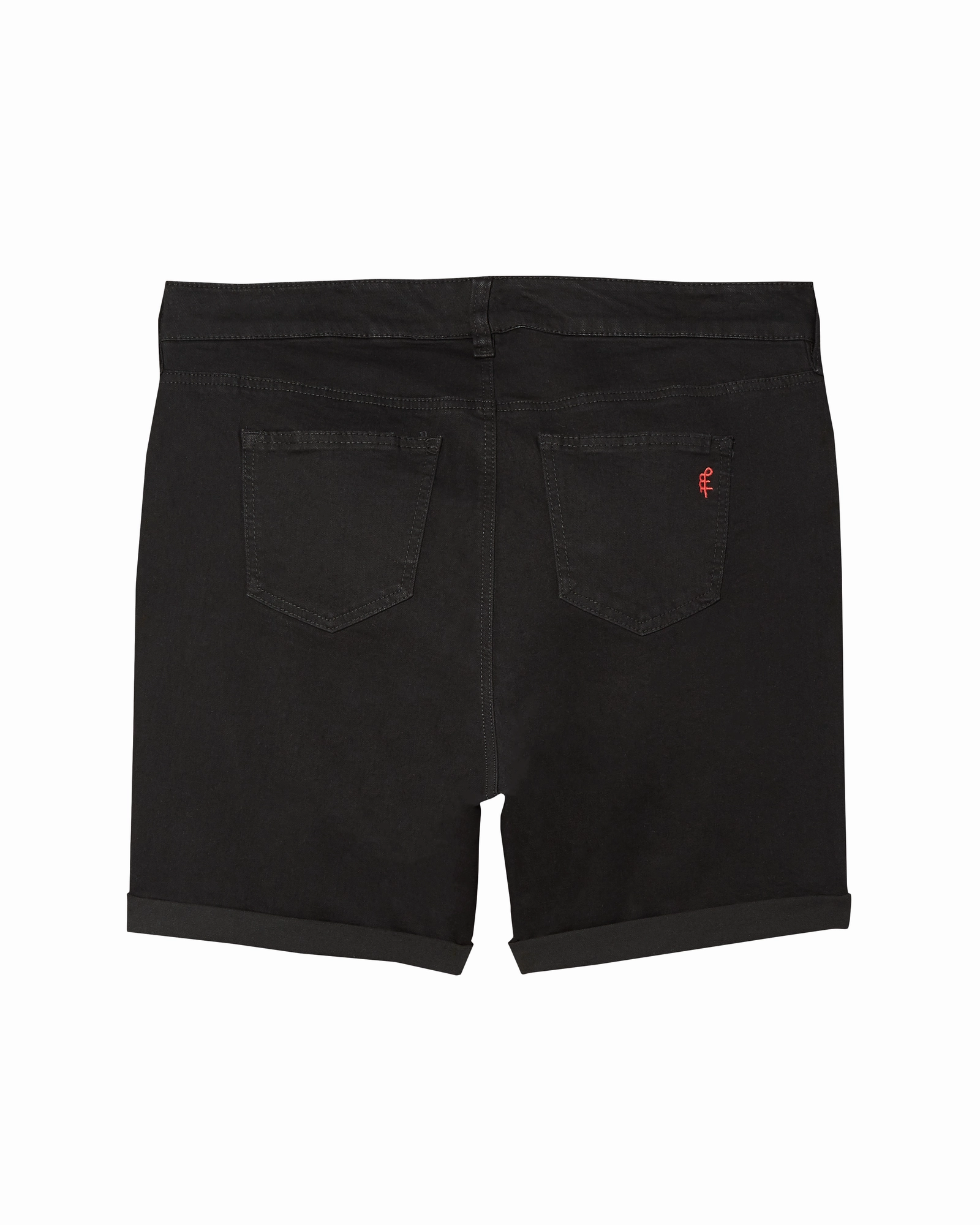 Canton Rolled Hem Bermuda Shorts | Black Trendy Choice Customizable Hem Options