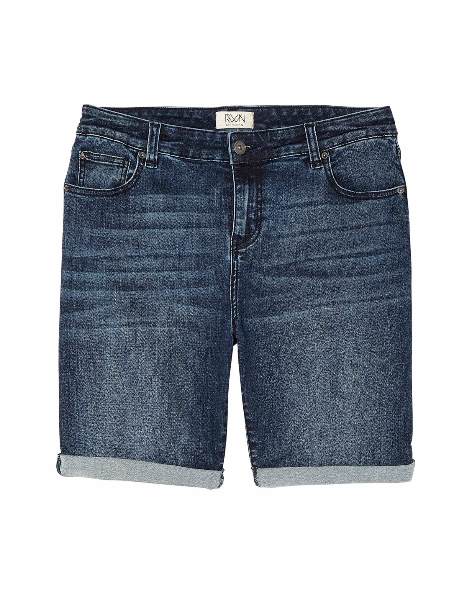 Trendy Fit Canton Rolled Hem Bermuda Shorts | Medium Wash