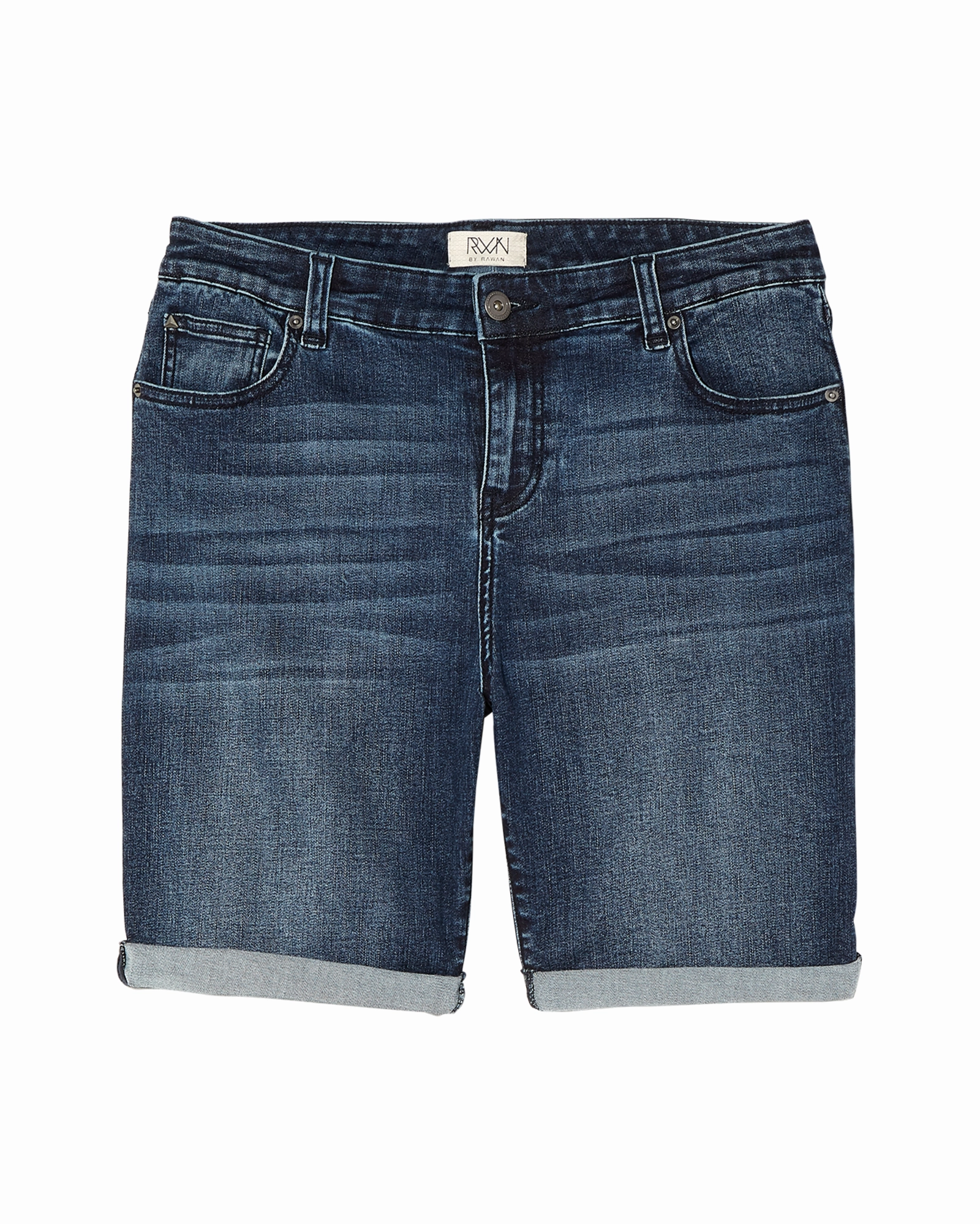 Modern Shopping Day Canton Rolled Hem Bermuda Shorts | Medium Wash