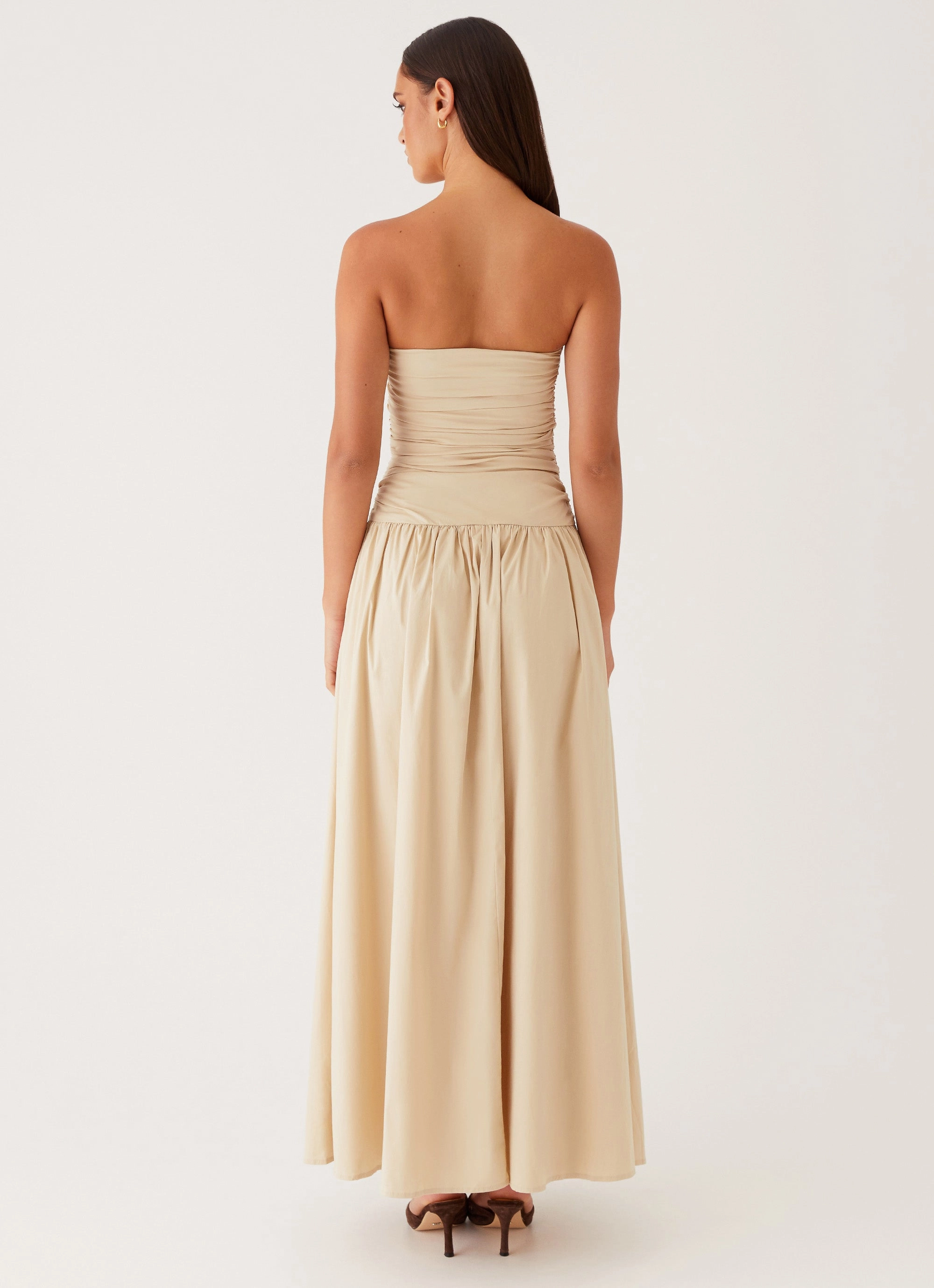 Chill Mode Weekend Ready Carmel Maxi Dress - Ivory