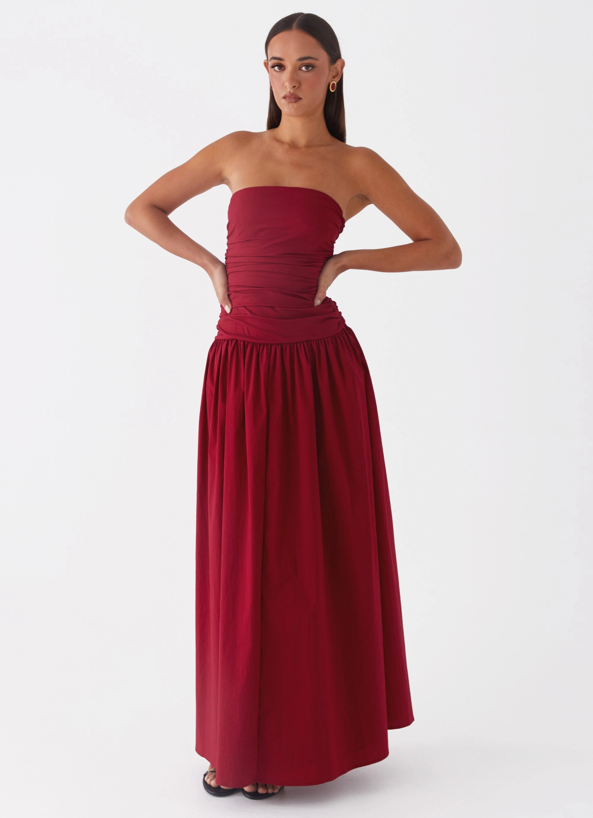 Carmel Maxi Dress - Merlot Youthful Look Travel Vibe