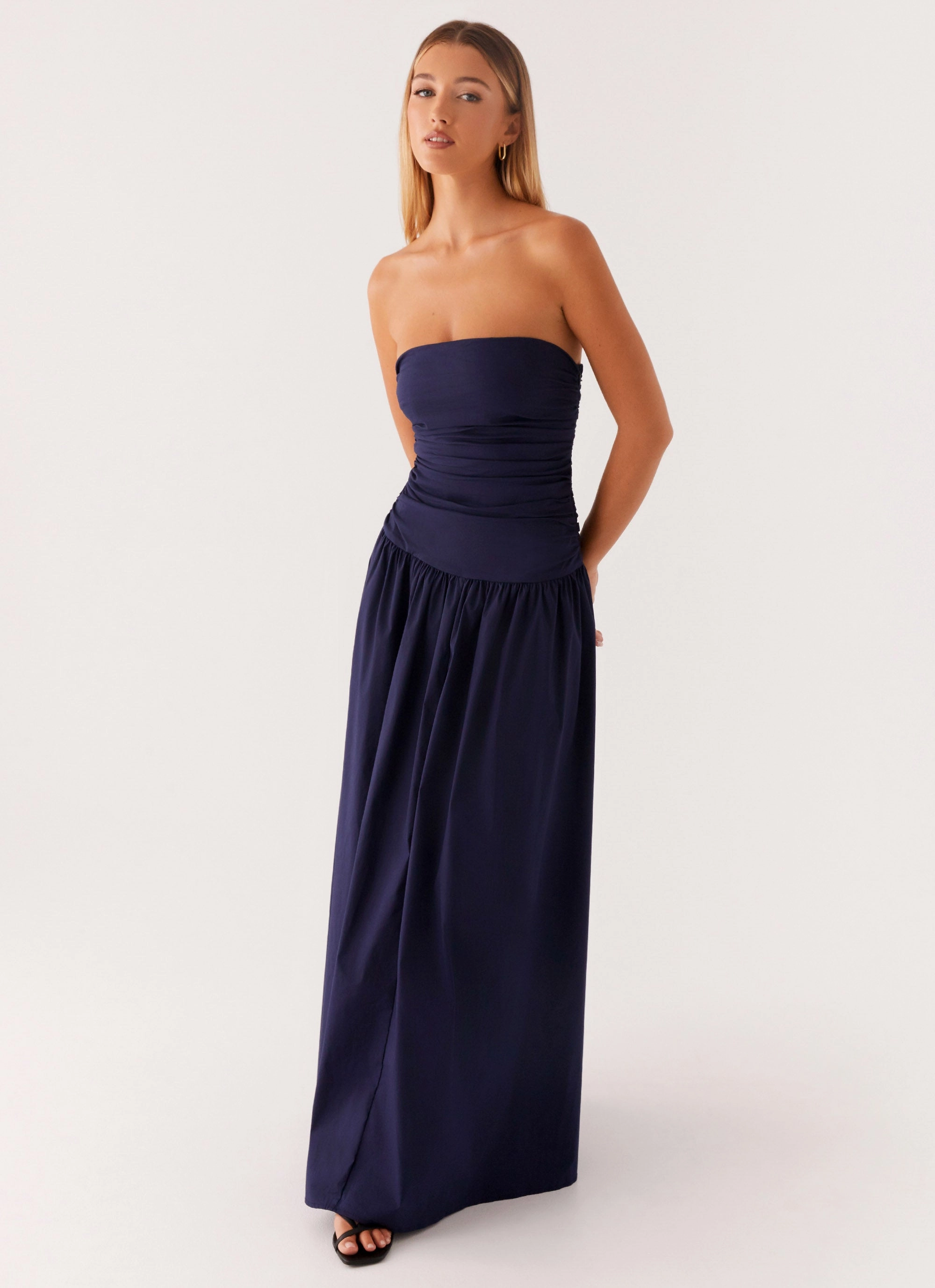 Relaxed Mood Carmel Maxi Dress - Navy