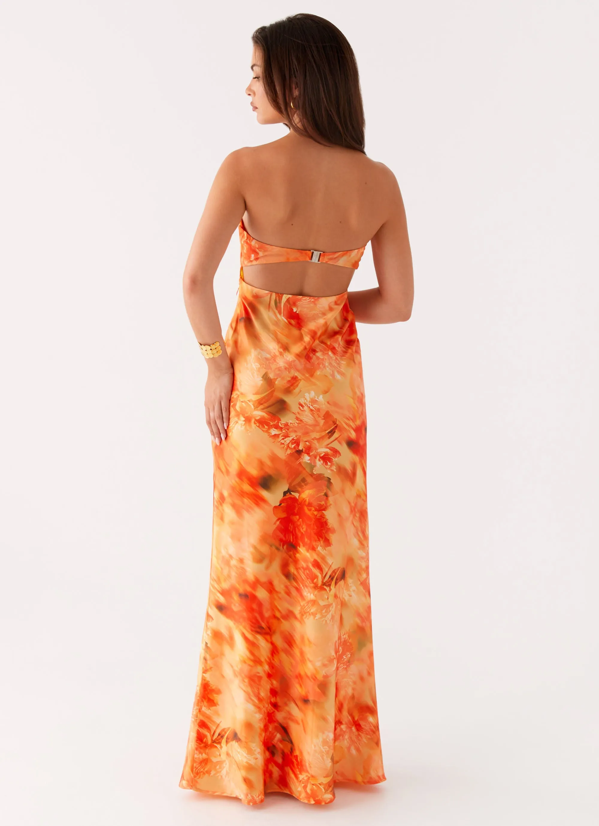 Carmen Maxi Dress - Sunset Floral Soft and Stylish