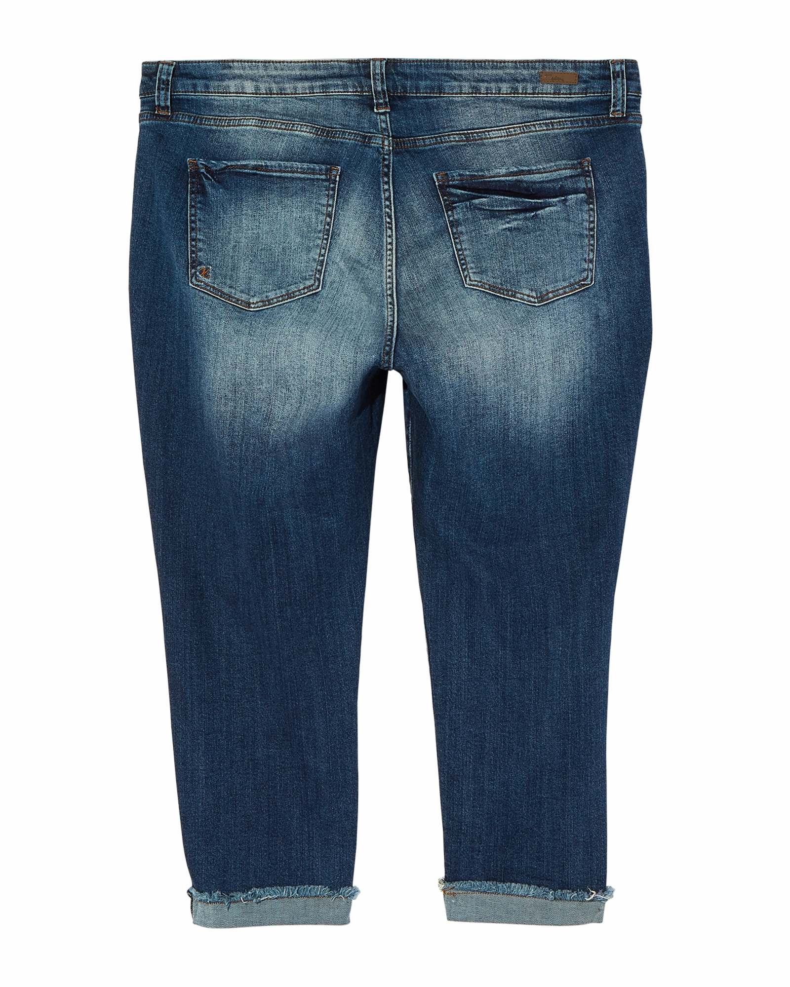 Carroll Capri | Medium Wash City Walk Comfy Weekend Getaway Straight Cut