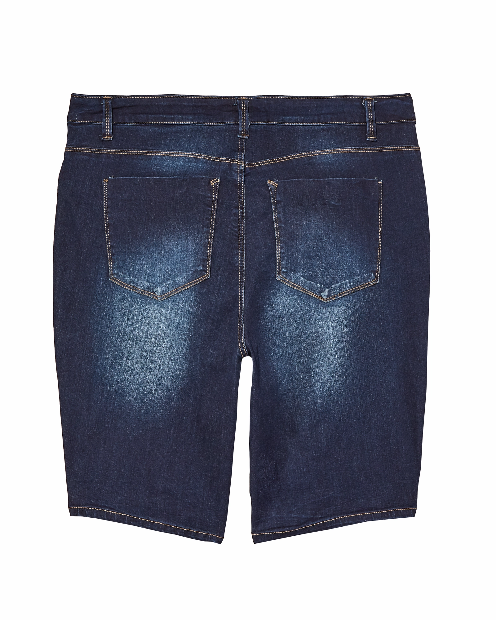 Cass Bermuda with Slit | Medium Wash Casual Staple Go Anywhere Look