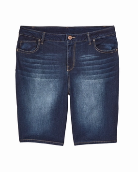 Neutral Outfit Active Friendly Cass Bermuda with Slit | Medium Wash