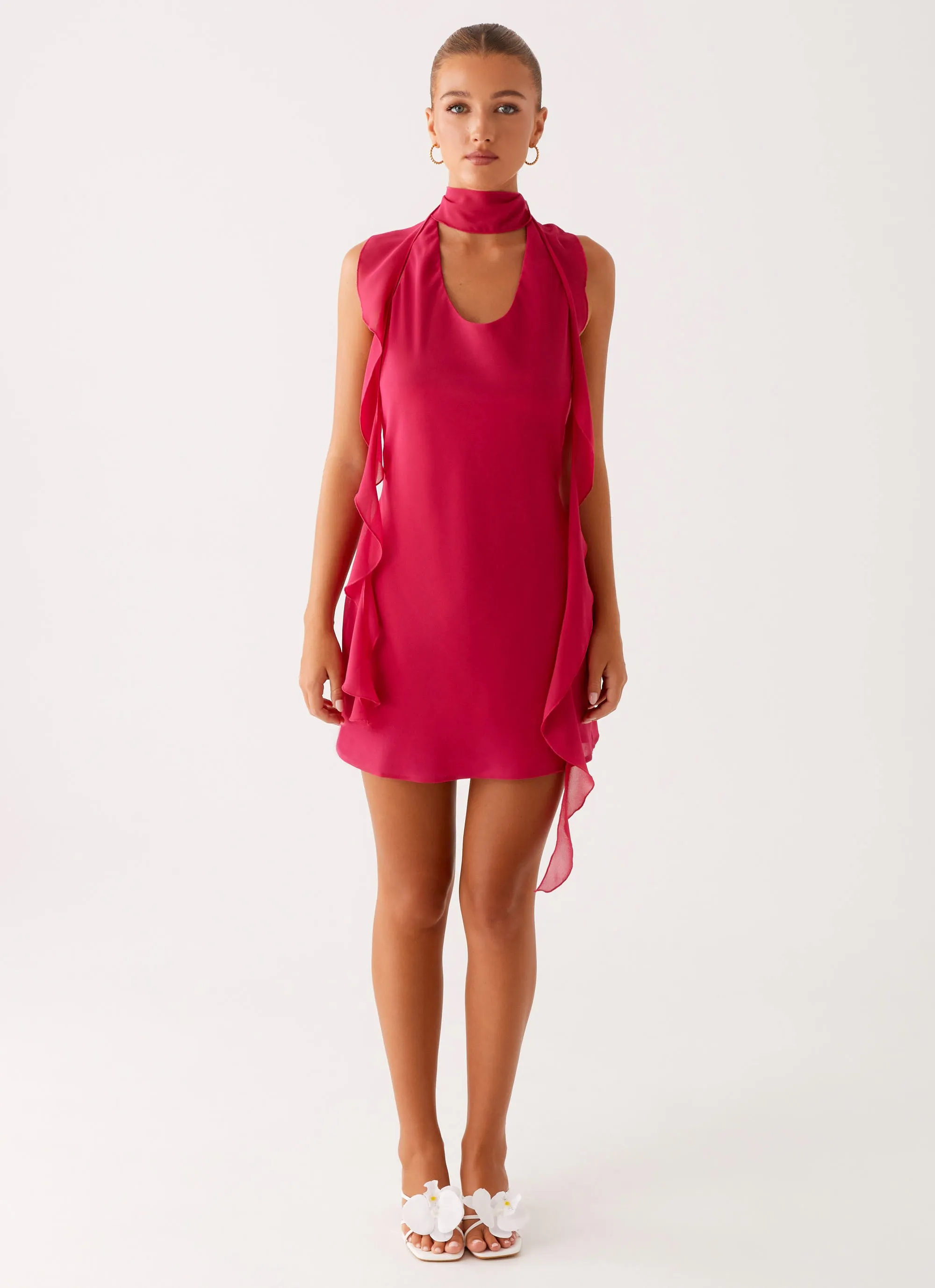 Sleek and Sleek Tanner Mini Dress - Fuchsia