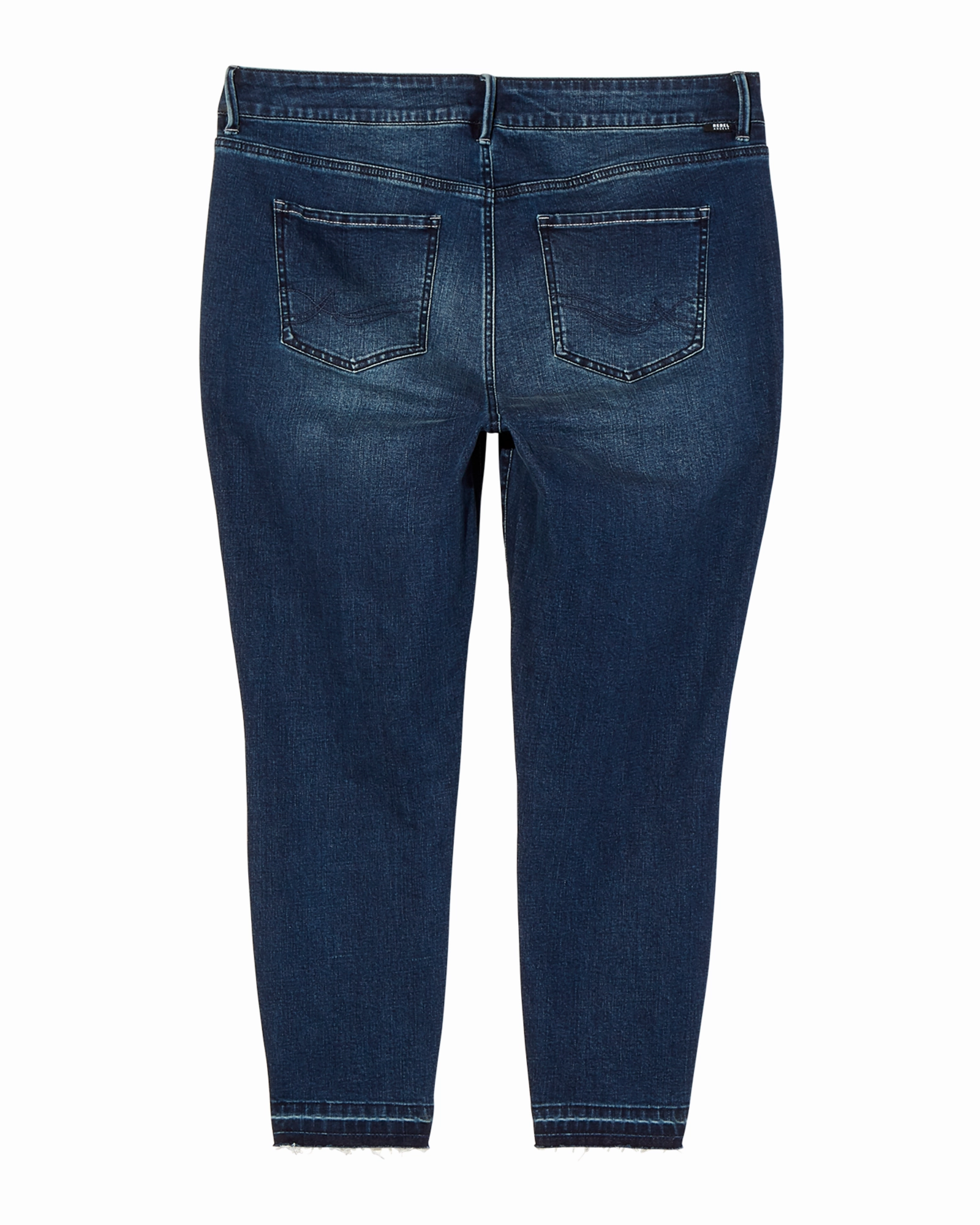 Willow Center Seam Skinny Jean with Released Hem | Medium Wash Tailored Design All Size Fit