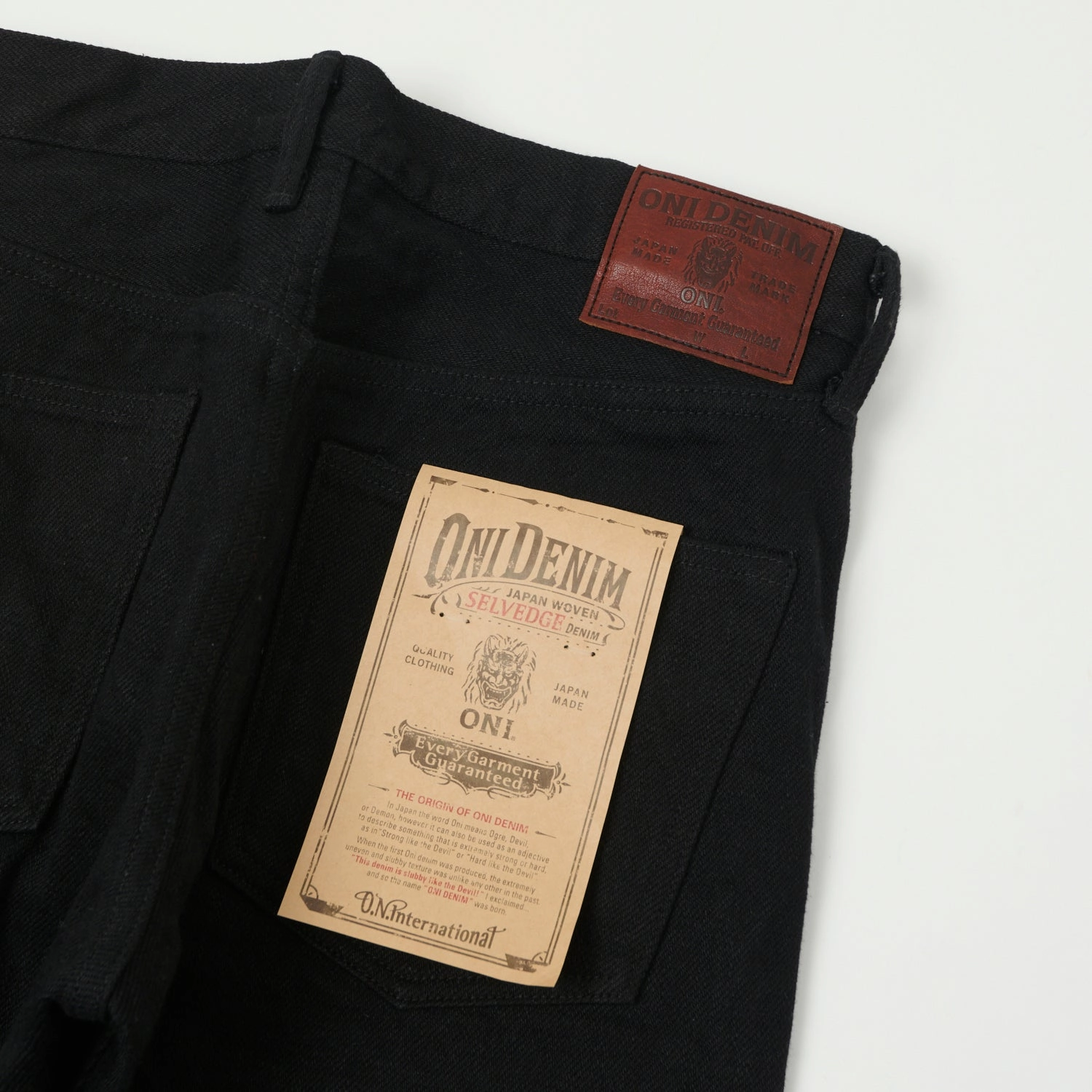ONI Denim 288ZR-BKBK Secret Denim Loose Straight Jean - Black One Wash Work Friendly