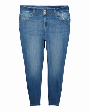 Winter Warmth Festival Outfit Outdoor Adventure Chill Attire Vanderbilt Skinny Three Button High Rise Jean | Medium Wash