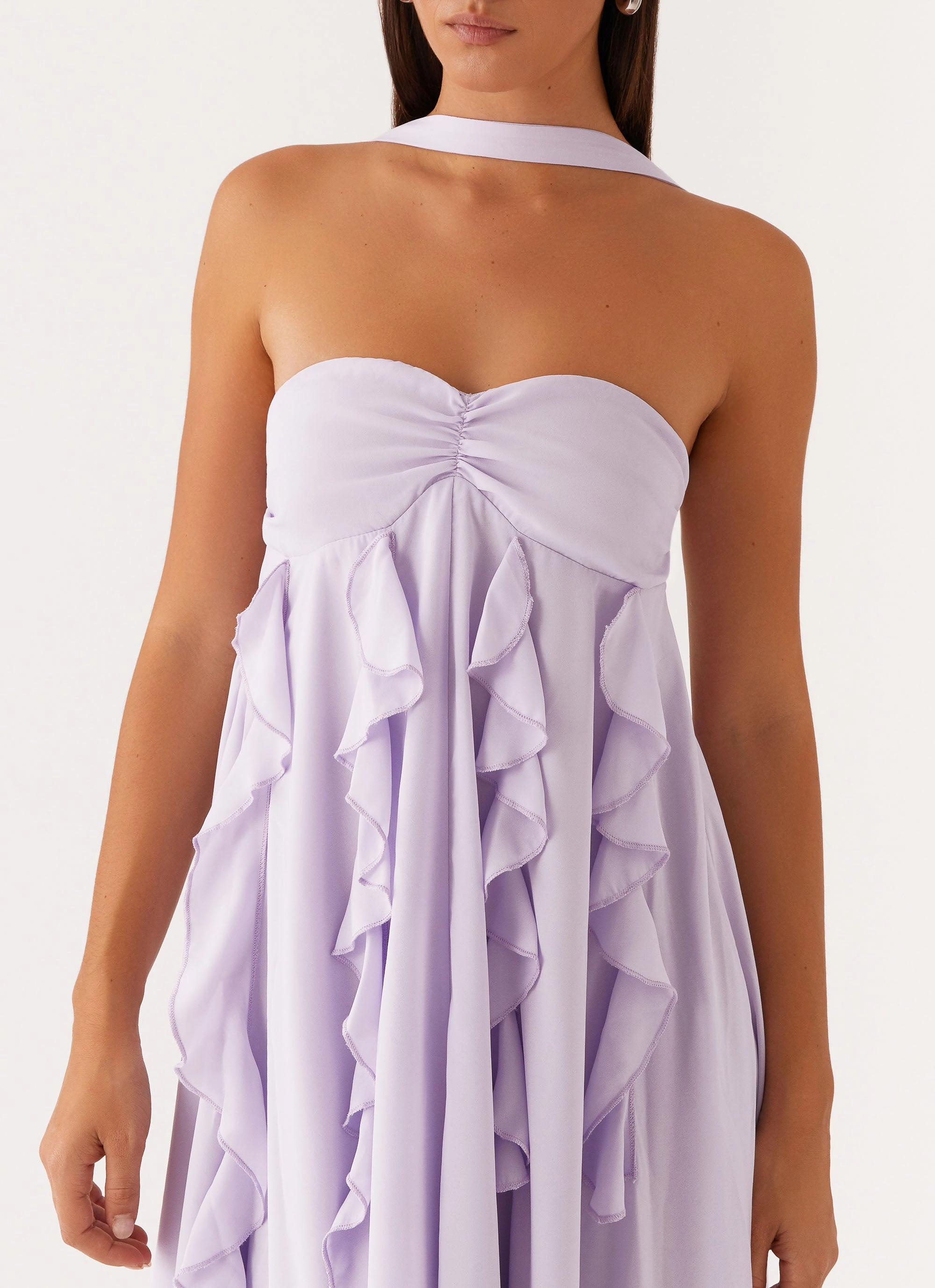 Florence Maxi Dress - Lilac Perfect Mood Tie-dye