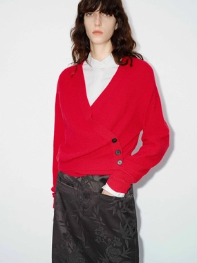 Wrap Detail Wool Sweater Fashion Ease